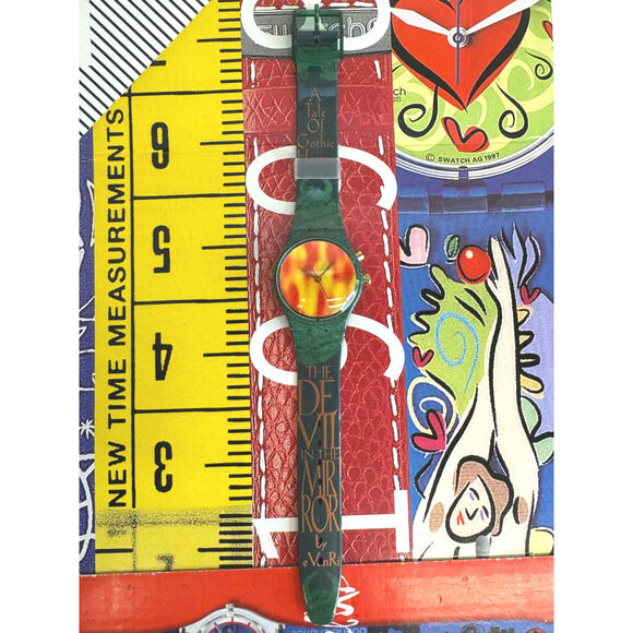 Swatch watch THE DEVIL GG900 NON WORKING COLLECTOR DISPLAY PIECE OR FOR PARTS - Picture 4 of 6